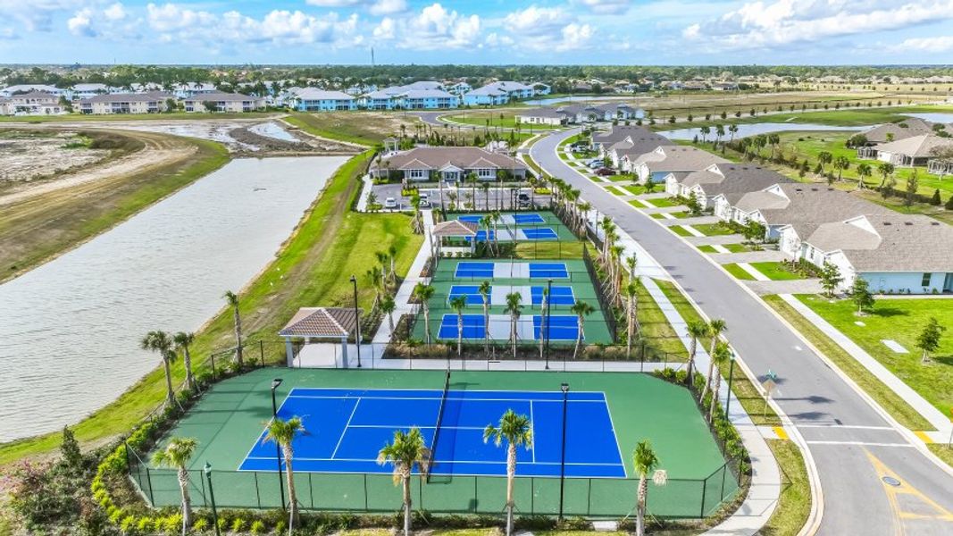 Aerial view of the Central Parc community in North Port, FL, showing layout and nearby surroundings (Image 11).