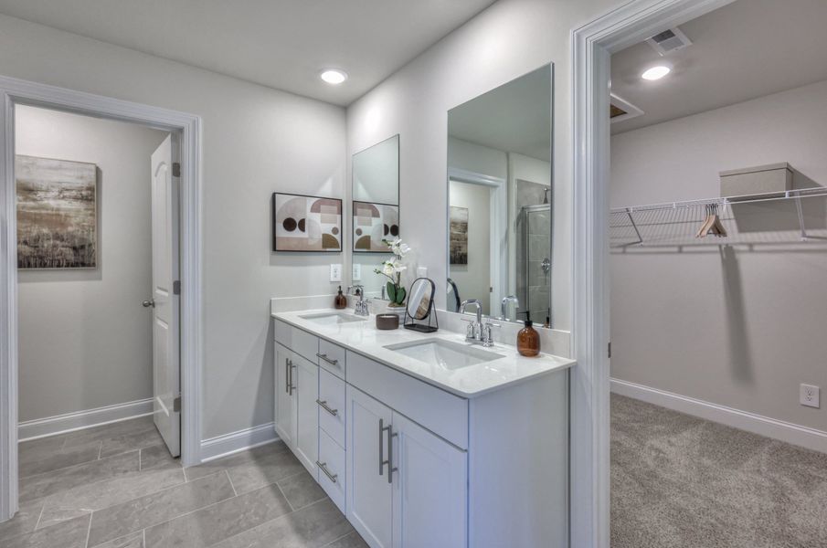 Furnished interior in a model home at Crestview - Legacy Series in Hermitage (Image 11).