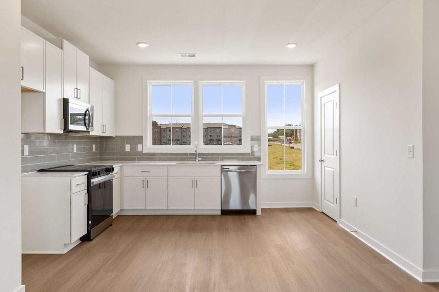 Furnished interior in a model home at Array in Atlanta (Image 32).
