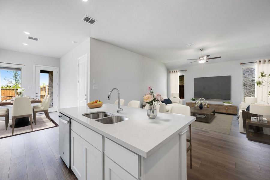 Furnished interior in a model home at The Ranch at Uptown Celina 40s in Celina (Image 6).