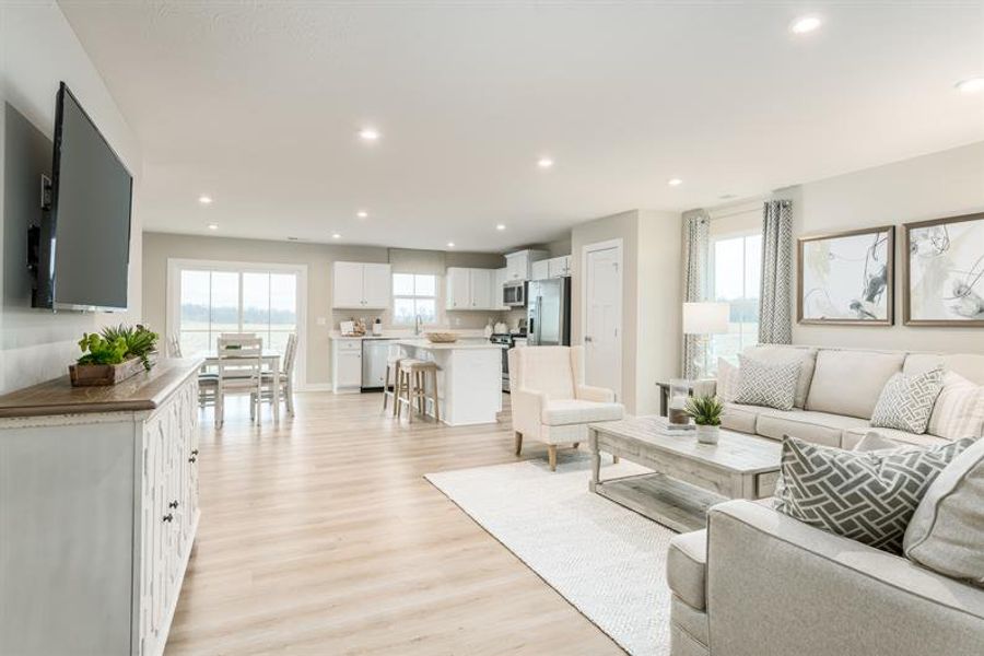 Furnished interior in a model home at Heritage Grove Ranch in Calhoun (Image 6).