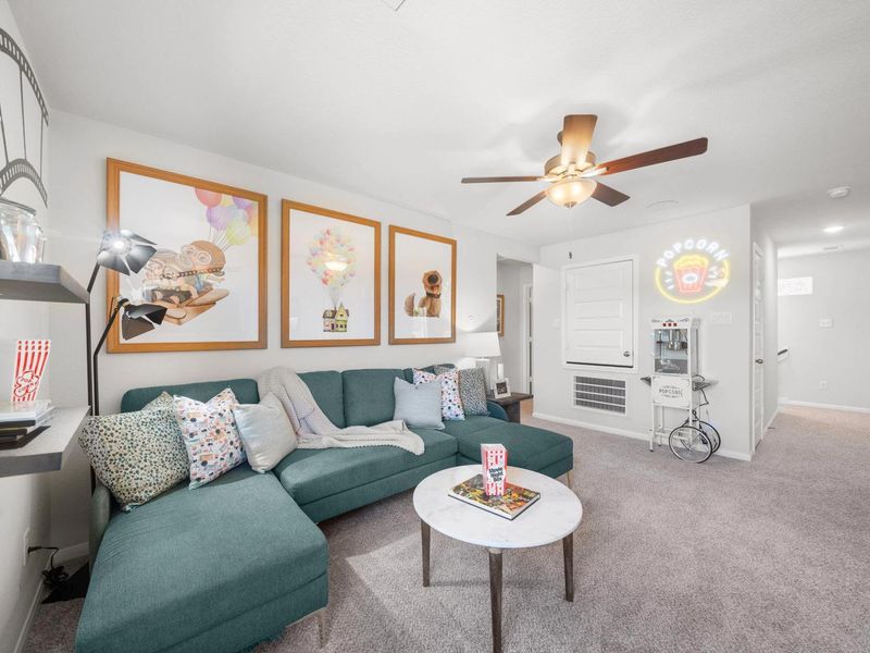 Furnished interior in a model home at Caney Creek Place in Conroe (Image 25).