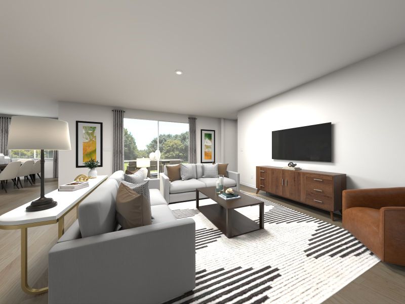 Furnished interior in a model home at Mount Plymouth Greens in Sorrento (Image 13).