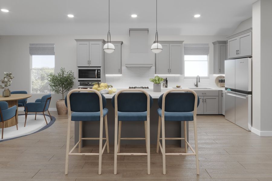 Furnished interior in a model home at Parklands Estates in Marion (Image 12).