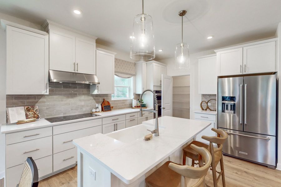 Furnished interior in a model home at Watkins Grove in Raleigh (Image 4).