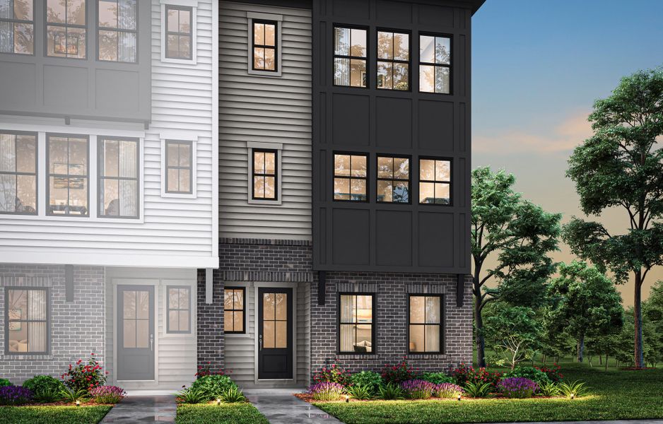 Front exterior of a home in the Ascend community, located in Charlotte, NC (Image 6).