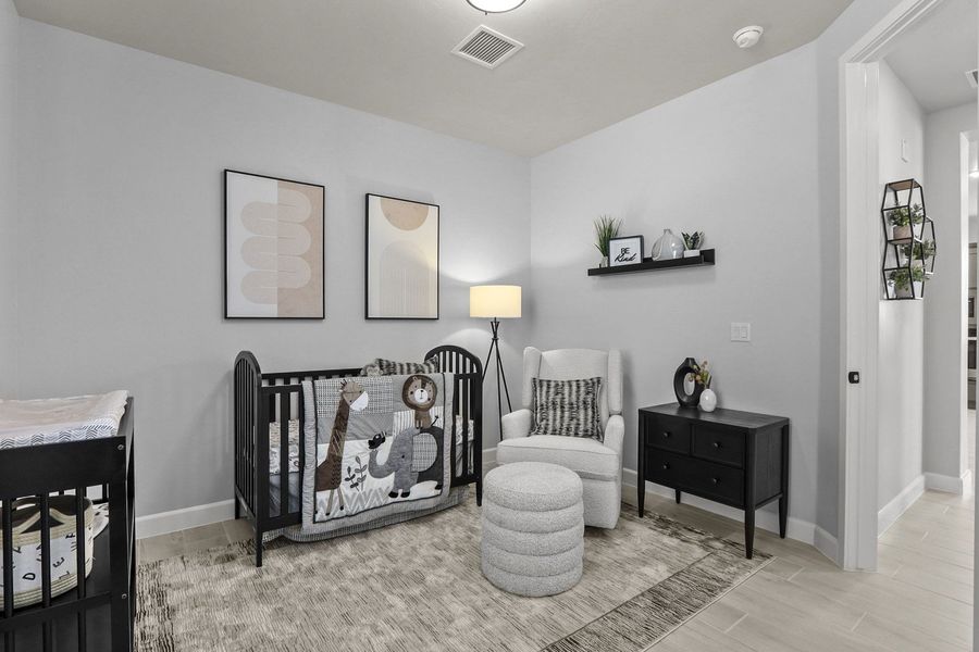 Furnished interior in a model home at Paseo Del Este in El Paso (Image 46).