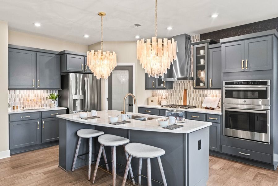 Furnished interior in a model home at Easton Park in Dallas (Image 22).