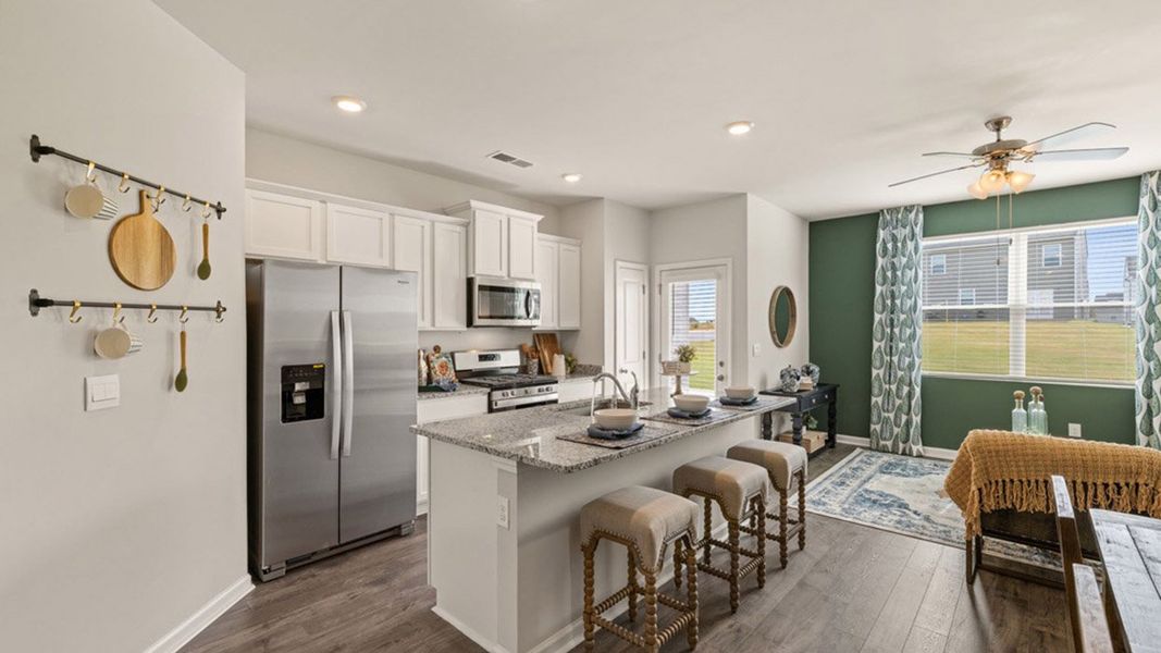Furnished interior in a model home at The Abbey at Trolley Run Station in Aiken (Image 4).