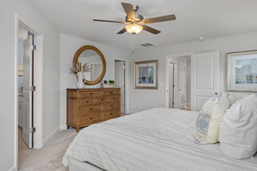 Furnished interior in a model home at Gregory Village Townhomes in Lillington (Image 36).