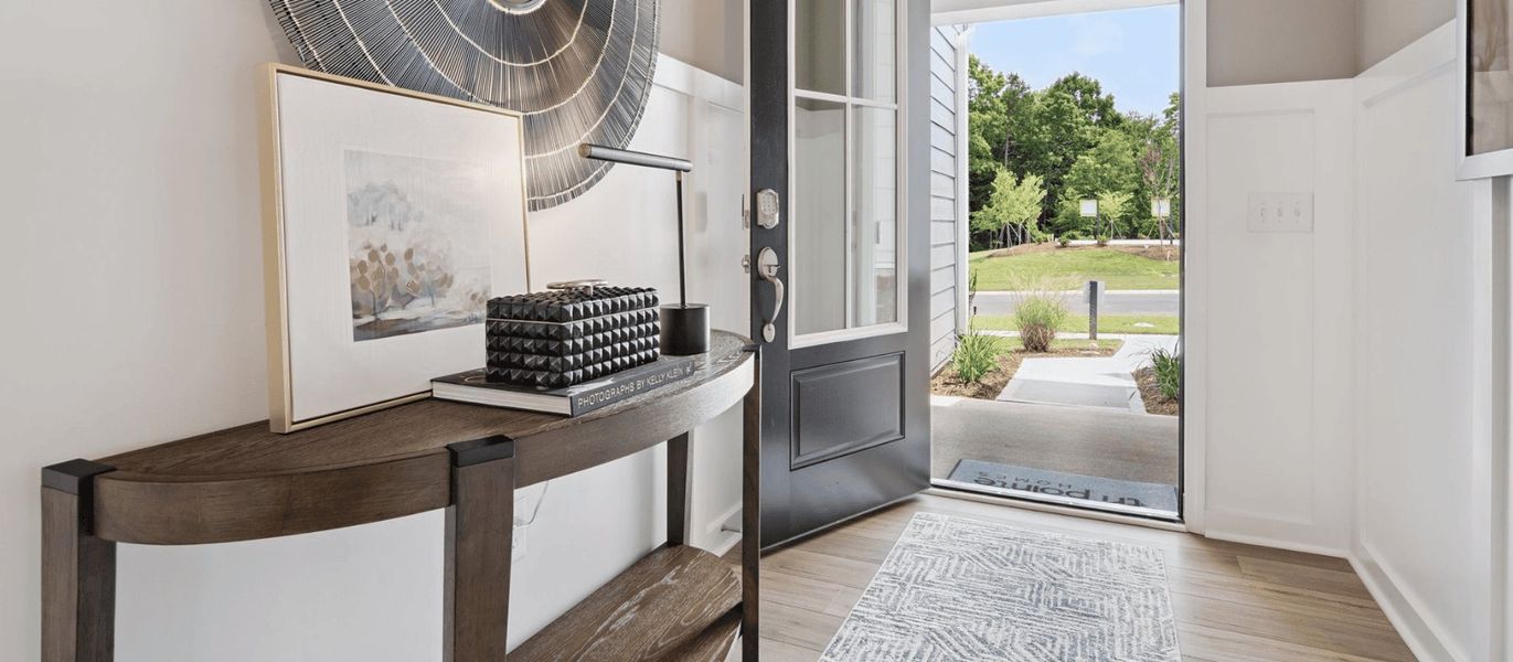 Furnished interior in a model home at Millstone in Cramerton (Image 5).