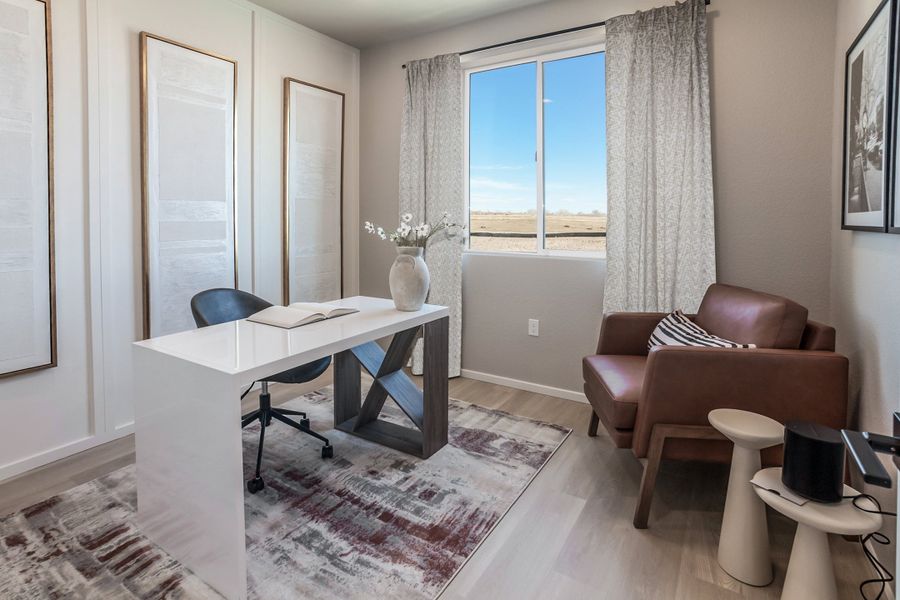 Furnished interior in a model home at Bloom in Fort Collins (Image 15).