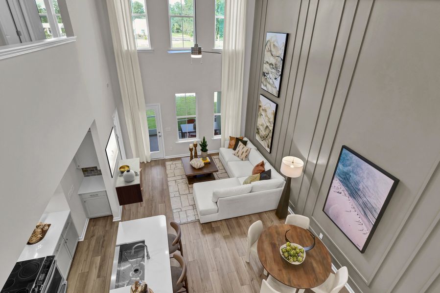 Hydrangea Plan Open Two-Story Townhome