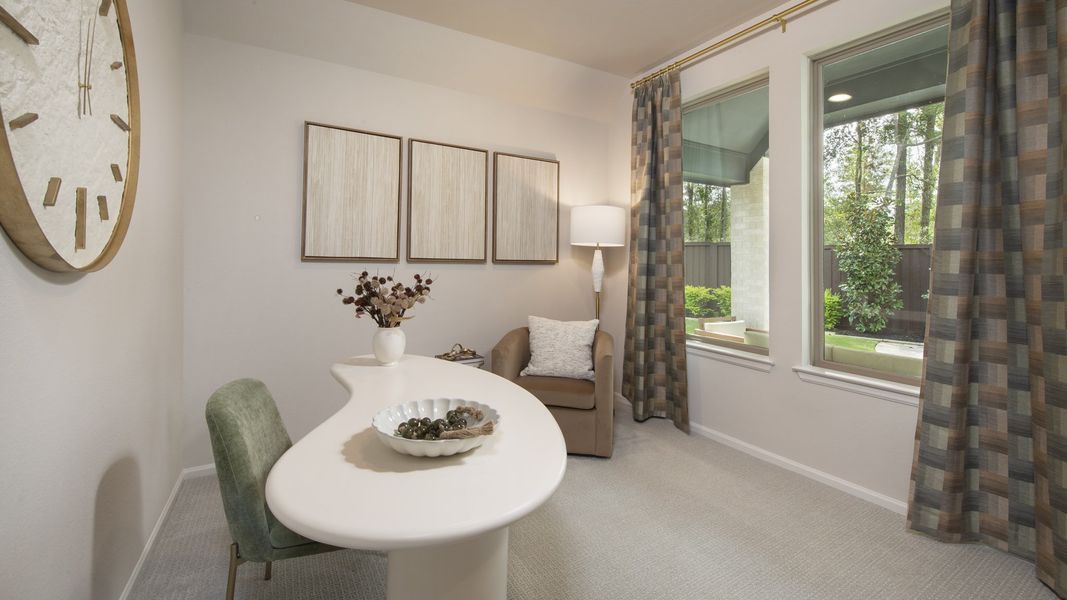 Furnished interior in a model home at Woodhavyn 40' in Magnolia (Image 7). Furnished interior in a model home at Woodhavyn 40' in Magnolia (Image 7).