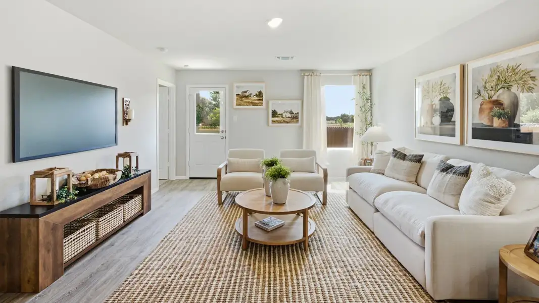 Furnished interior in a model home at Hidden Trails in Belton (Image 24).