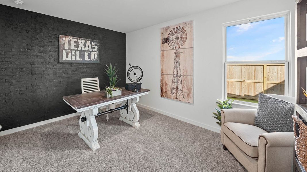 Furnished interior in a model home at Westland Ranch 50' Homesites in League City (Image 27). Furnished interior in a model home at Westland Ranch 50' Homesites in League City (Image 27).