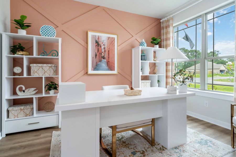 Furnished interior in a model home at Splendora Fields in Splendora (Image 4).