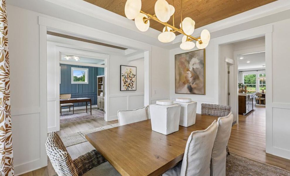 Furnished interior in a model home at Cedar Ridge in Angier (Image 6).