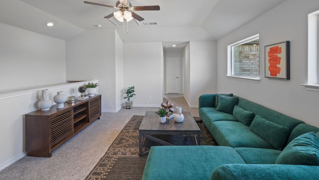 Furnished interior in a model home at The Preserve at Forum in Grand Prairie (Image 25). Furnished interior in a model home at The Preserve at Forum in Grand Prairie (Image 25).