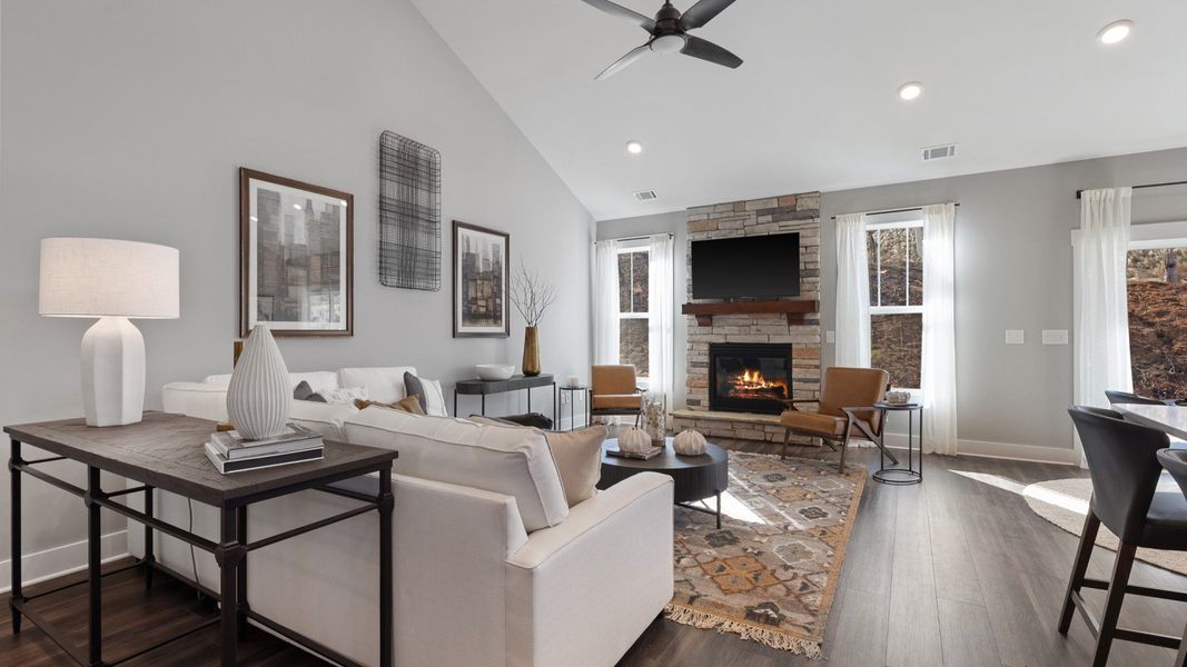 Furnished interior in a model home at Foxbank in Gray Court (Image 26). Furnished interior in a model home at Foxbank in Gray Court (Image 26).