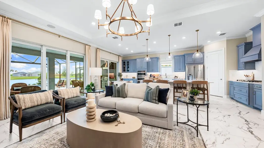 Furnished interior in a model home at Esplanade at Coasterra in Palmetto (Image 7).