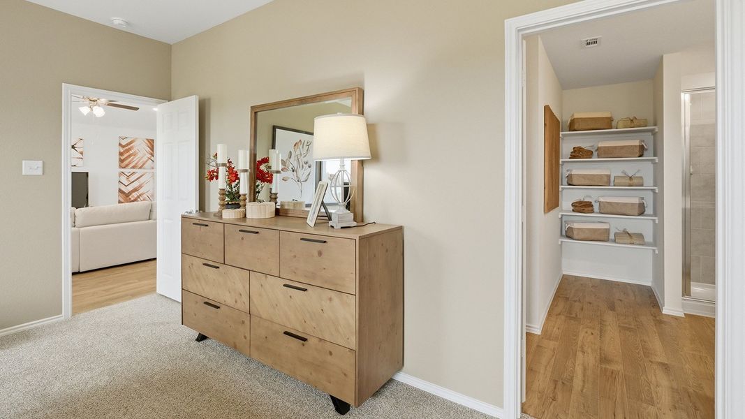 Furnished interior in a model home at Rancho San Gabriel in Georgetown (Image 25). Furnished interior in a model home at Rancho San Gabriel in Georgetown (Image 25).