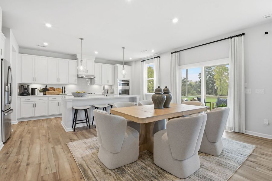 Furnished interior in a model home at Clairmont in Charlotte (Image 10).