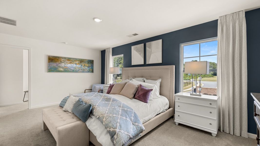 Furnished interior in a model home at Shoal Creek in Hampton (Image 26).