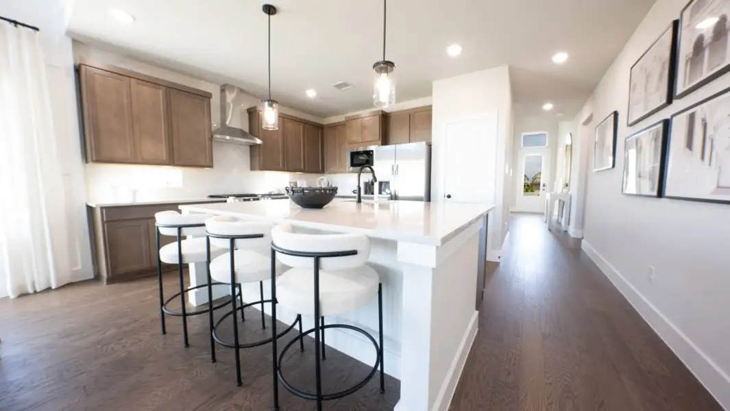 Furnished interior in a model home at Solterra in Mesquite (Image 4).