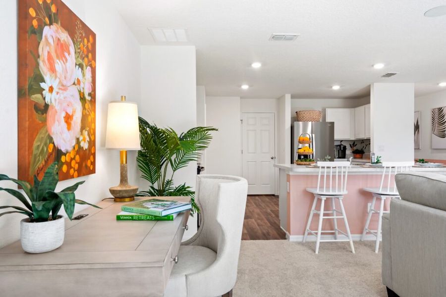 Furnished interior in a model home at Citrus Springs in Citrus Springs (Image 7).