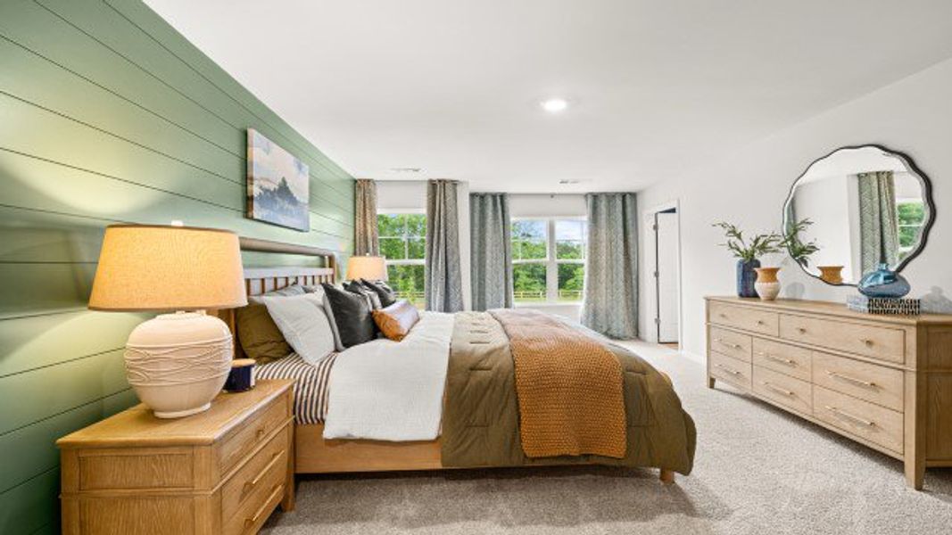 Furnished interior in a model home at Falcon Landing Townhomes in Gainesville (Image 28).