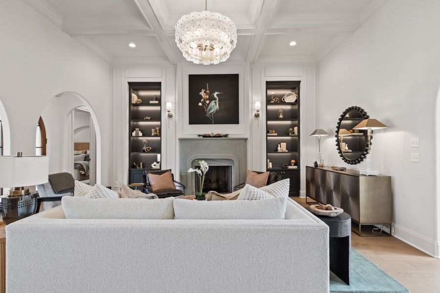 Furnished interior in a model home at Chapel Bend in Montgomery (Image 4).