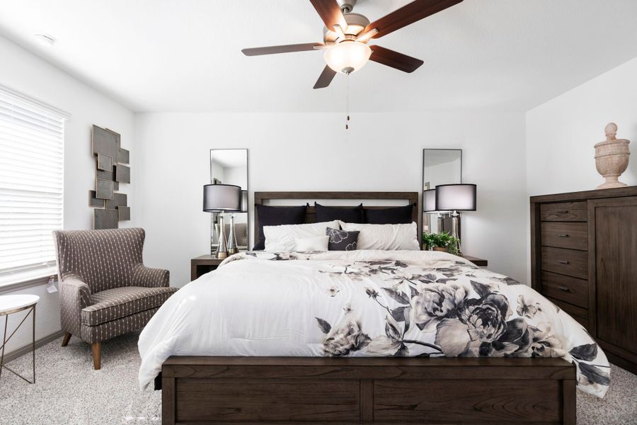 Furnished interior in a model home at South Fork in Waco (Image 17). Furnished interior in a model home at South Fork in Waco (Image 17).