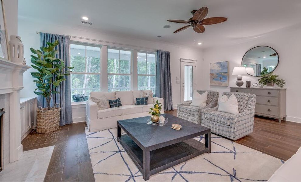 Furnished interior in a model home at Colleton Park in Aiken (Image 37).