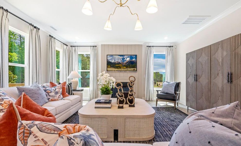 Furnished interior in a model home at Castlewood in Archer Lodge (Image 26). Furnished interior in a model home at Castlewood in Archer Lodge (Image 26).