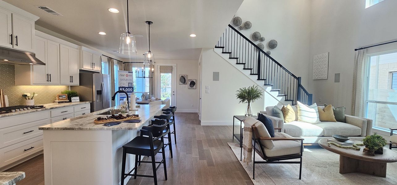 Furnished interior in a model home at Ramble 40s in Celina (Image 10).