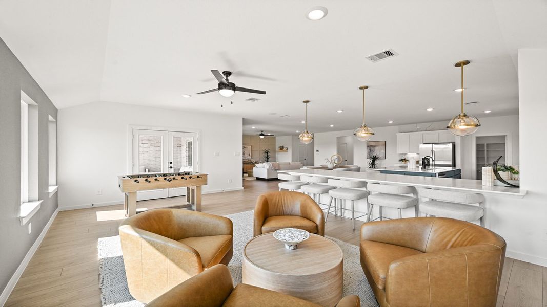 Furnished interior in a model home at Riverside Estates in Mont Belvieu (Image 21).