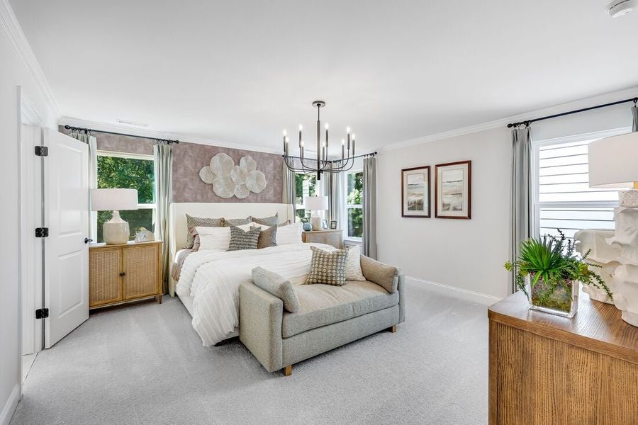 Furnished interior in a model home at Eagle Trace in Wendell (Image 70). Furnished interior in a model home at Eagle Trace in Wendell (Image 70).