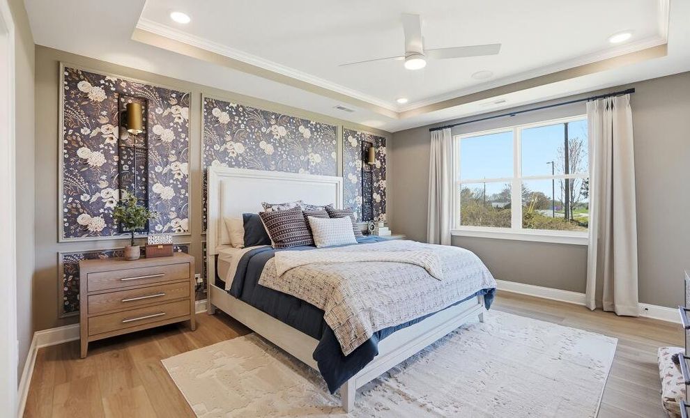 Furnished interior in a model home at Founders Landing | 55+ Community in Gastonia (Image 15).