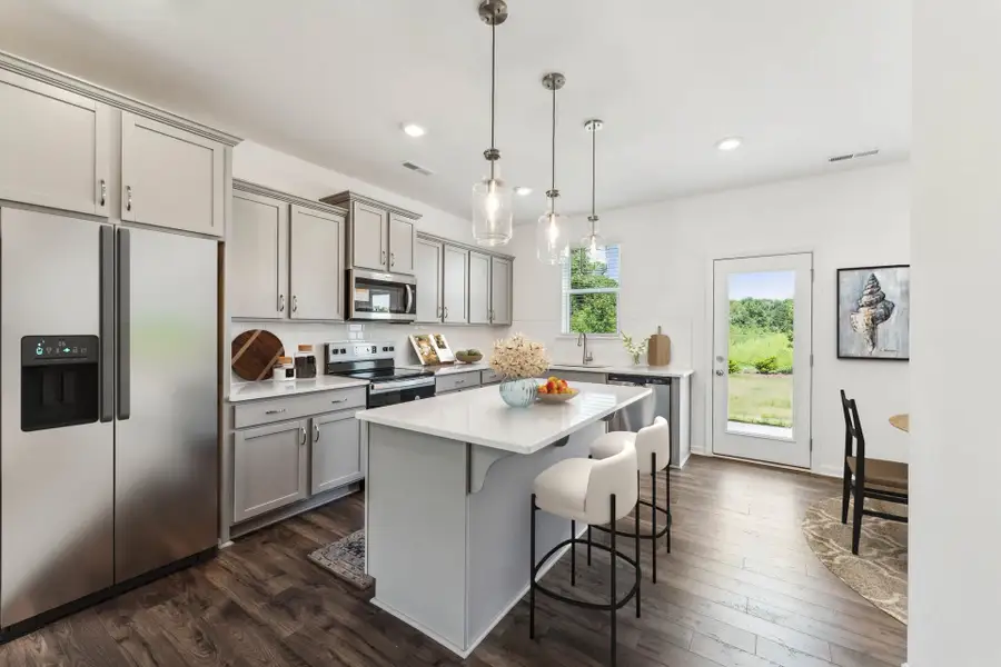 Furnished interior in a model home at Buies Creek Townhomes in Lillington (Image 3).