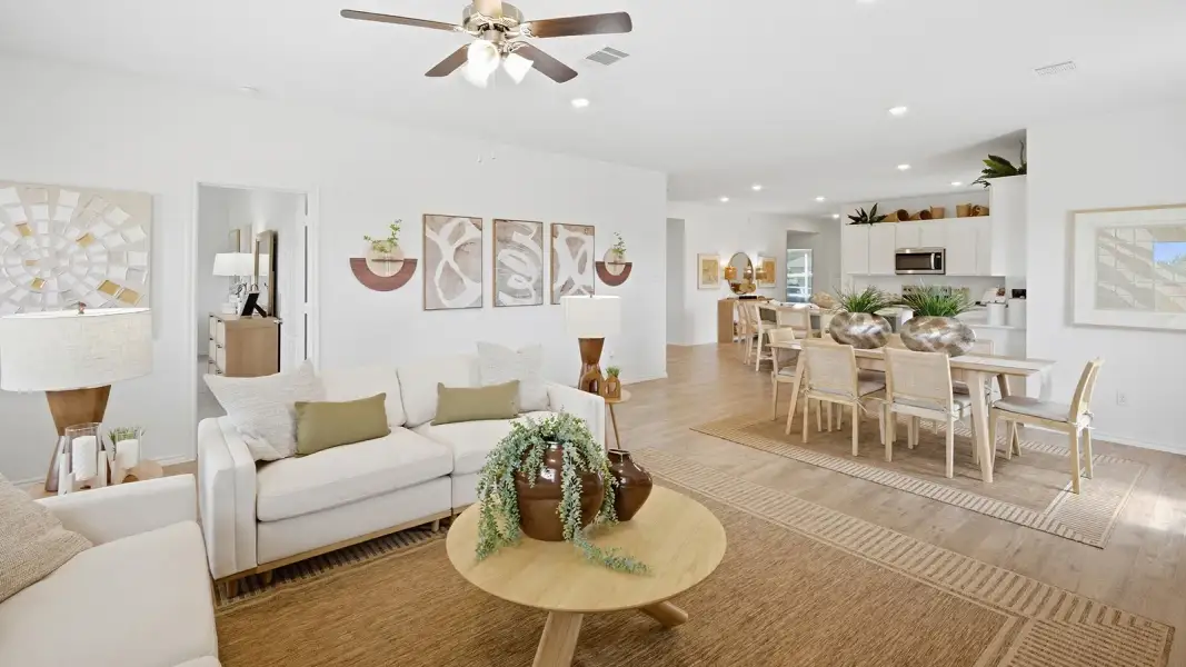 Furnished interior in a model home at Wildwood Estates in Nolanville (Image 12).