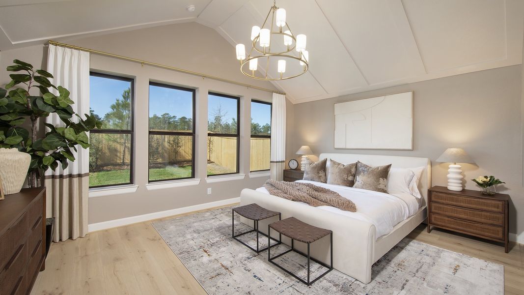 Furnished interior in a model home at Audubon Park 45' in Magnolia (Image 10).