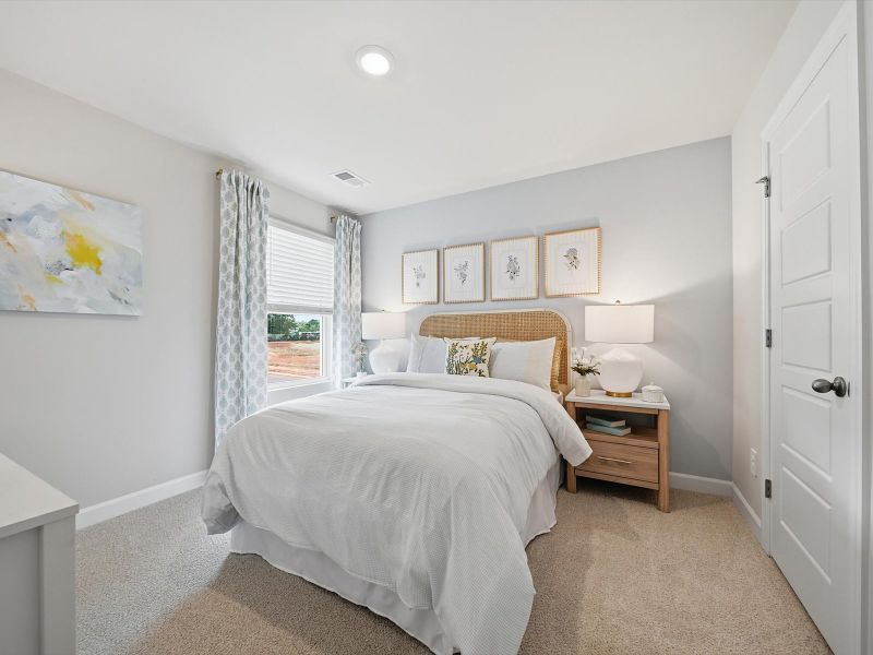 Furnished interior in a model home at Southwell Commons in Anderson (Image 14). Furnished interior in a model home at Southwell Commons in Anderson (Image 14).