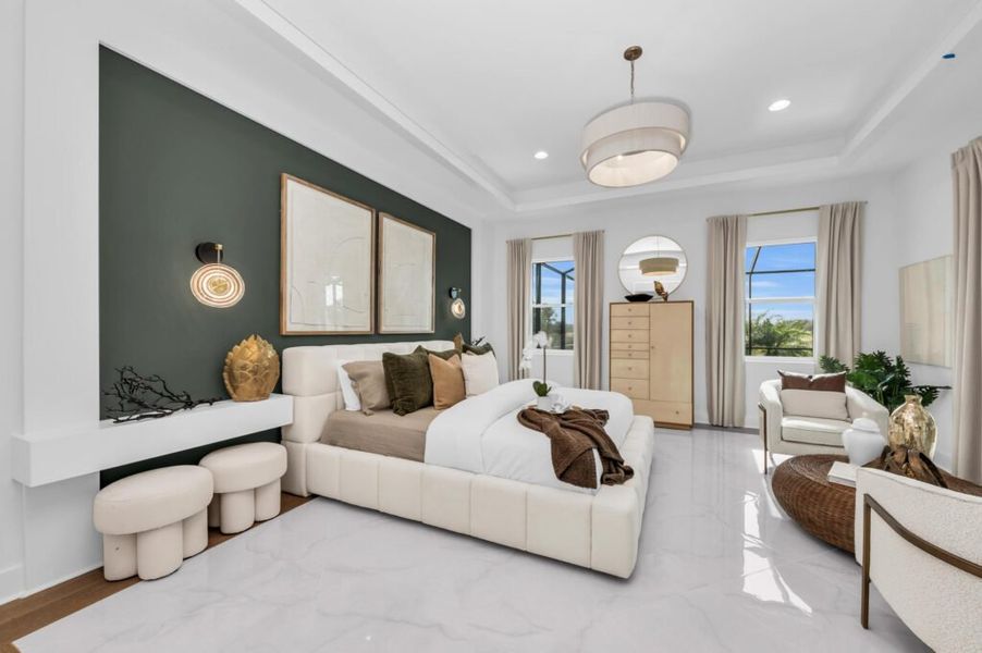 Furnished interior in a model home at Artisan at Watercolor Place in Bradenton (Image 143).