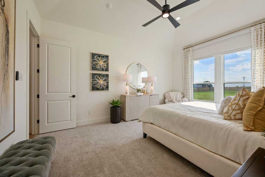 Furnished interior in a model home at Settlers Glen in New Fairview (Image 23). Furnished interior in a model home at Settlers Glen in New Fairview (Image 23).