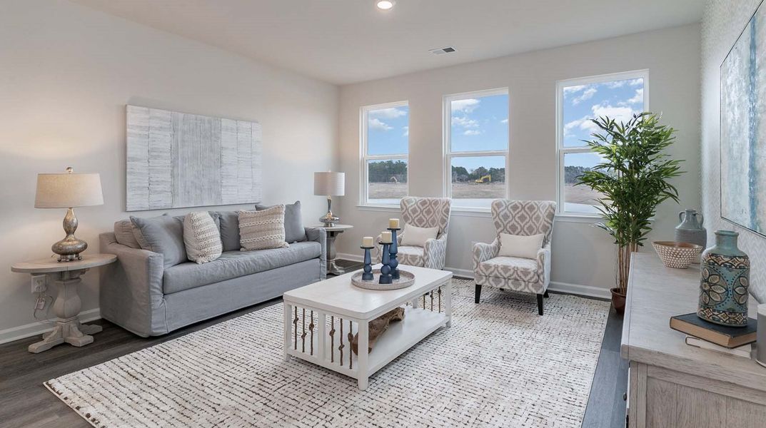 Furnished interior in a model home at Meadowview Plantation in Sumter (Image 8). Furnished interior in a model home at Meadowview Plantation in Sumter (Image 8).