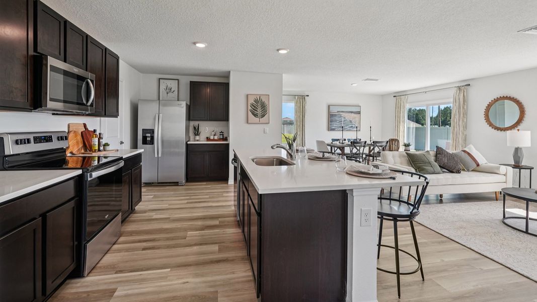 Furnished interior in a model home at Somerset Bay in Spring Hill (Image 4).