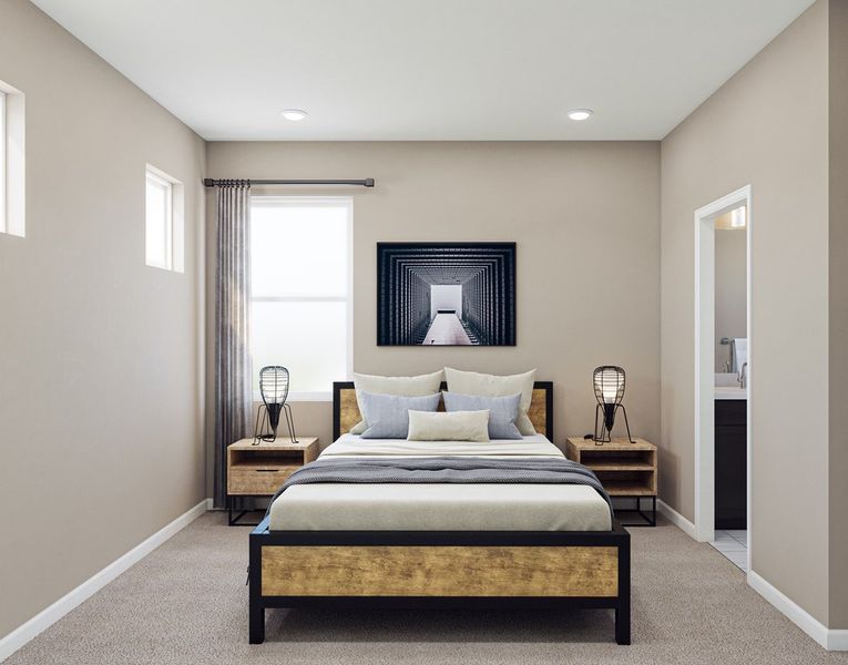 Furnished interior in a model home at Chatham Park in Pittsboro (Image 70).