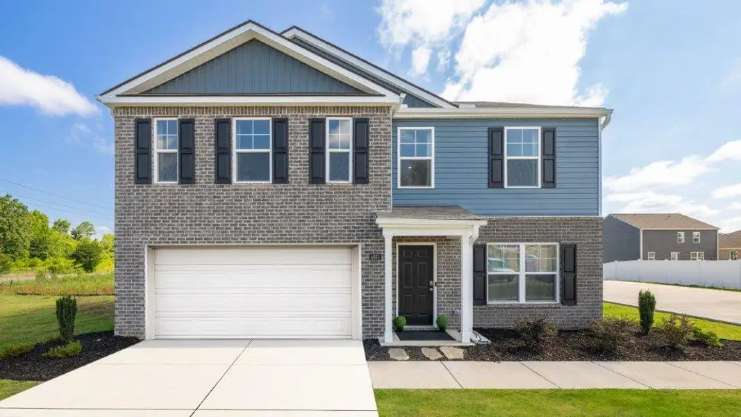 Front exterior of a home in the Powell Meadows community, located in Cleveland, TN (Image 1).