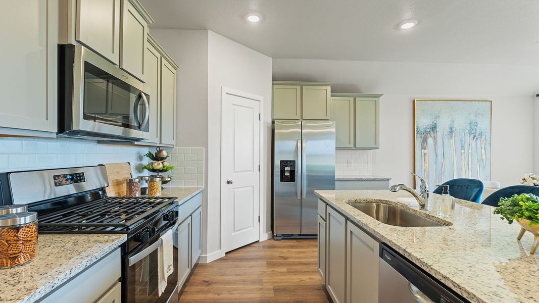 Furnished interior in a model home at Royal Oak South in Corpus Christi (Image 12).